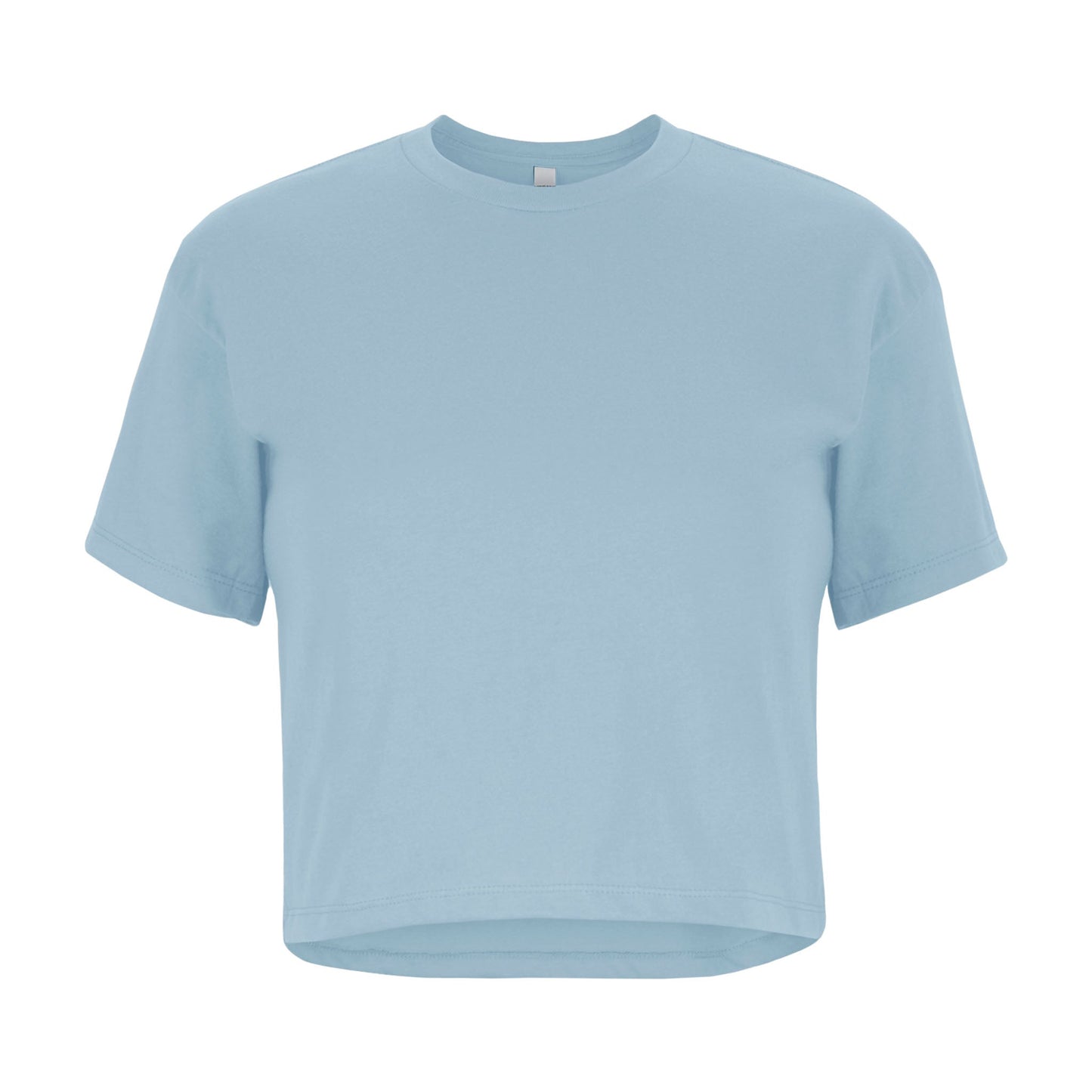Women's Ideal Crop Tee - Stonewash Denim - The American Threads