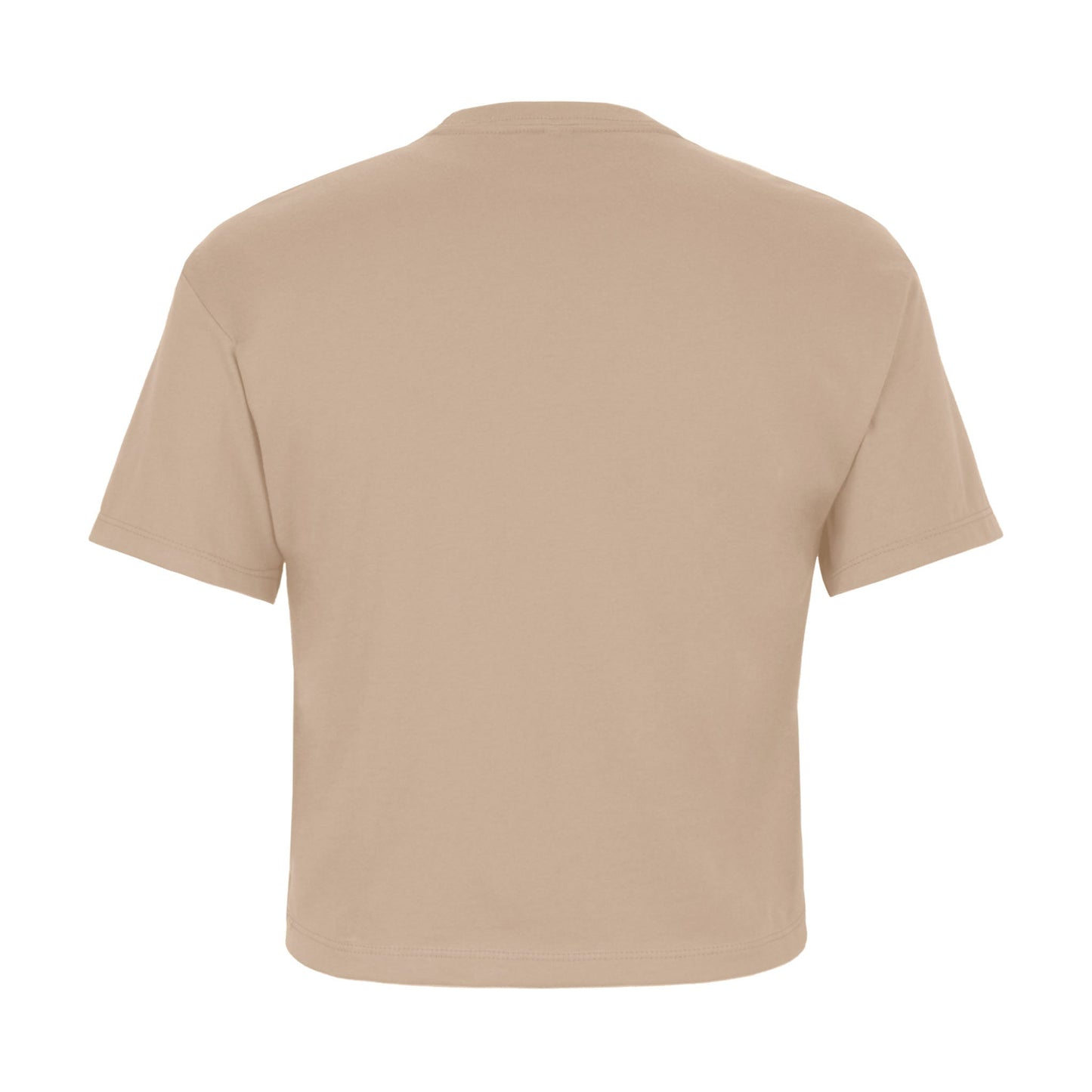 Women's Ideal Crop Tee - Tan - The American Threads