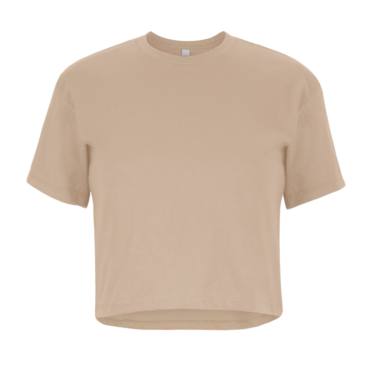 Women's Ideal Crop Tee - Tan - The American Threads