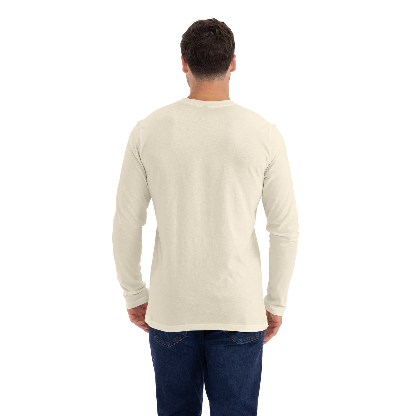 Cotton Long Sleeve T-Shirt - Natural - The American Threads