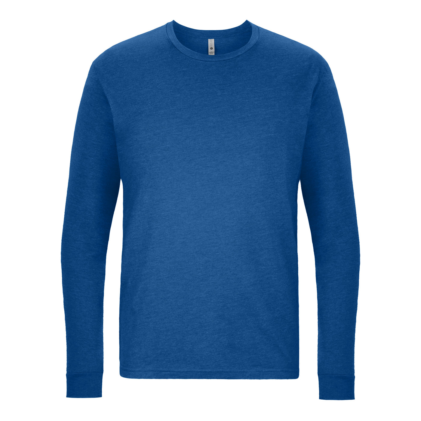 Unisex CVC Long Sleeve T-Shirt - Heather Cool Blue - The American Threads