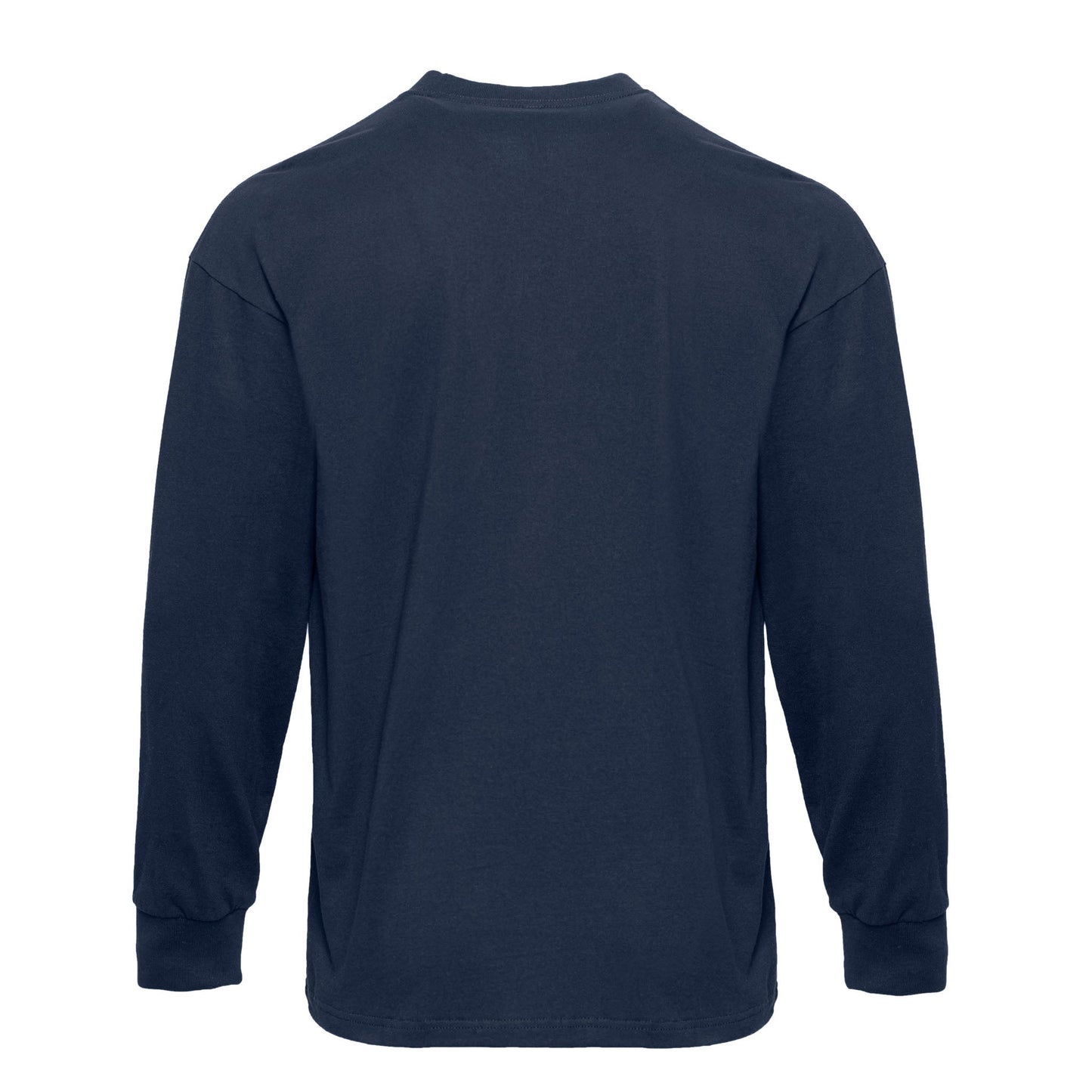 Heavyweight Cotton Long Sleeve T-Shirt - Midnight Navy - The American Threads
