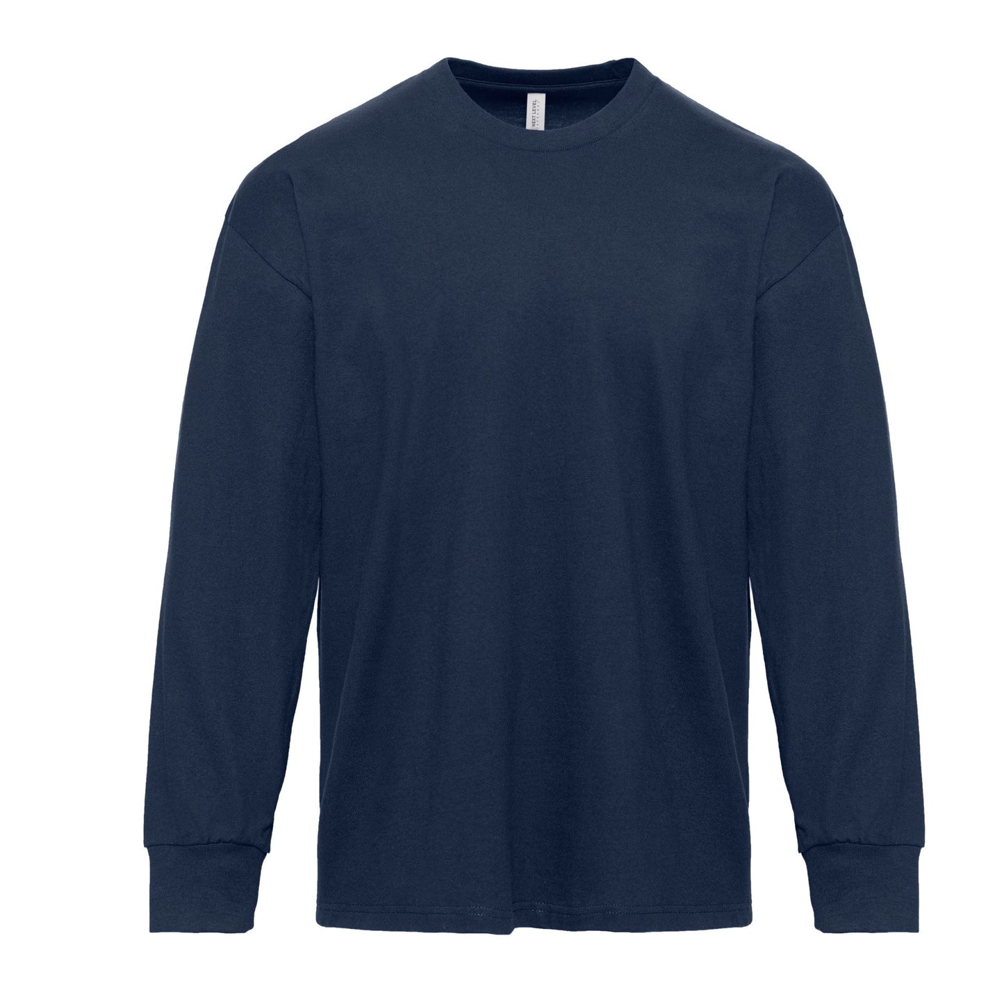 Heavyweight Cotton Long Sleeve T-Shirt - Midnight Navy - The American Threads