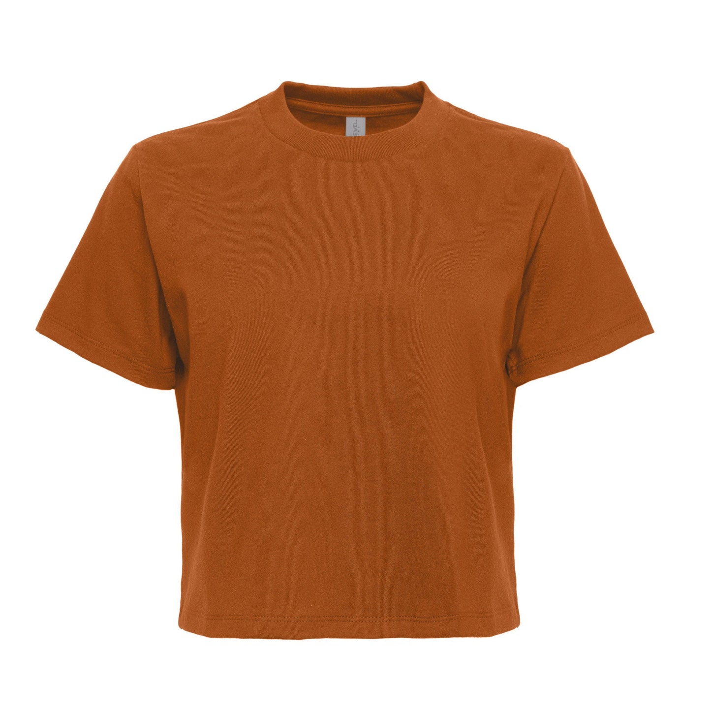 Women's Heavyweight High Waist Boxy T-Shirt - Clay - The American Threads