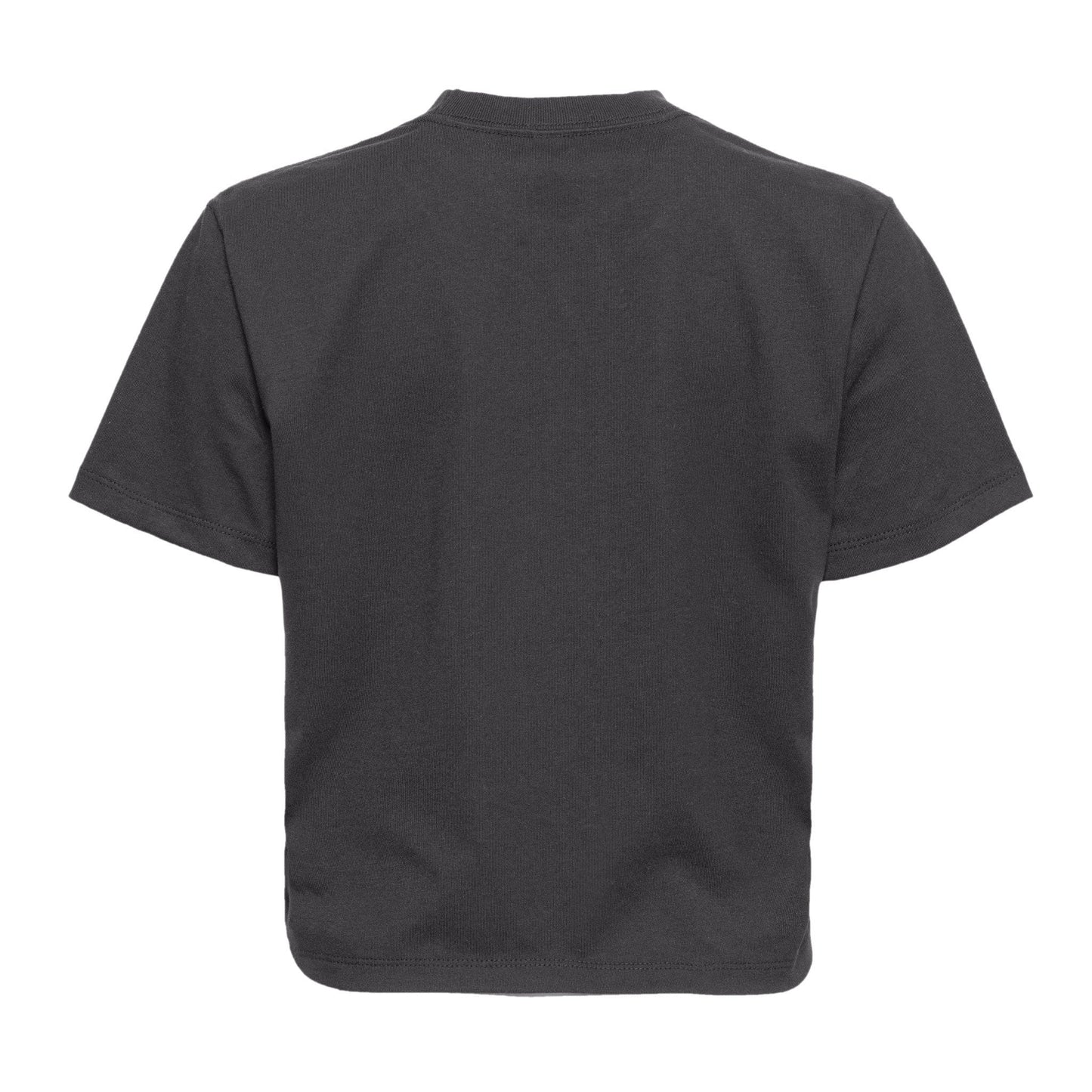 Women's Heavyweight High Waist Boxy T-Shirt - Graphite Black - The American Threads