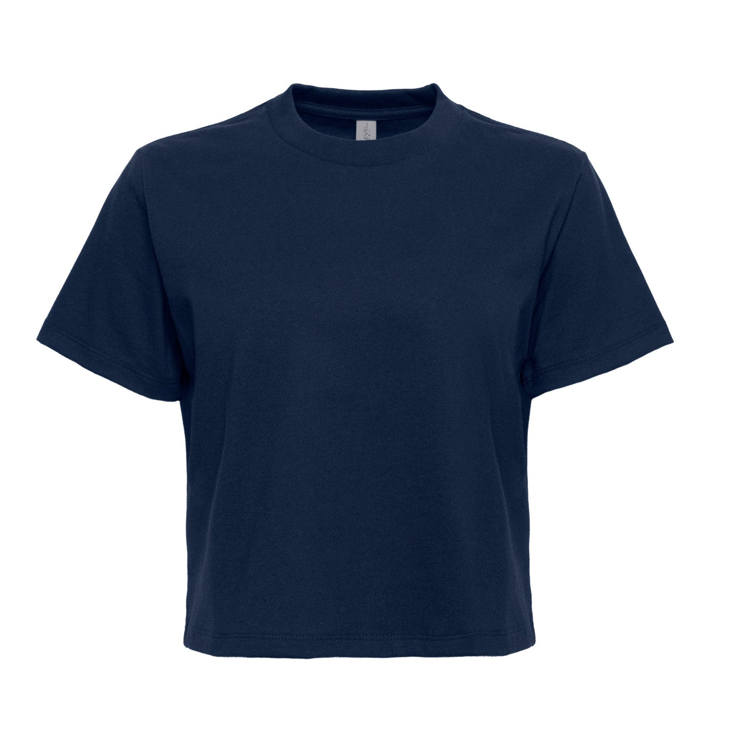 Women's Heavyweight High Waist Boxy T-Shirt - Midnight Navy - The American Threads