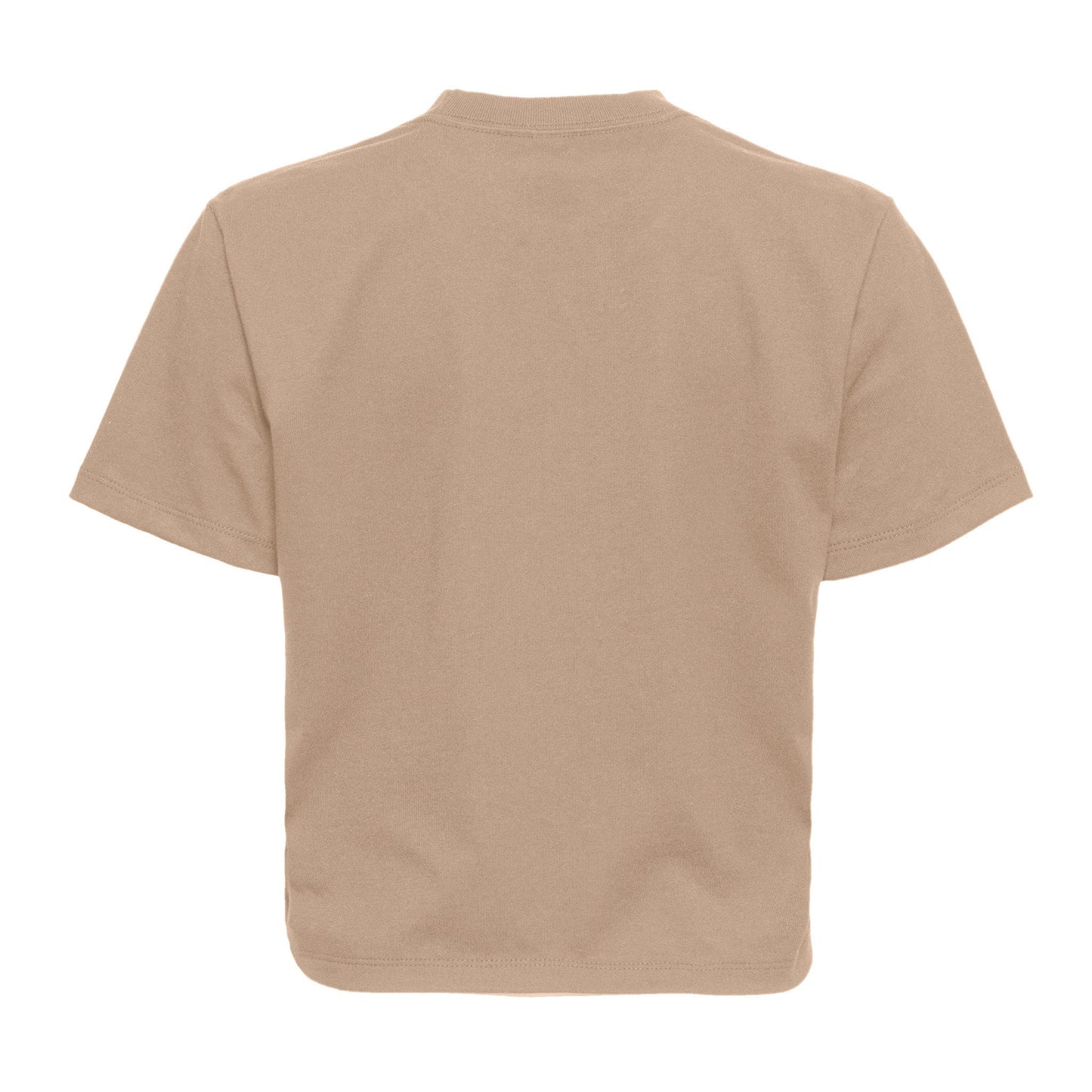 Women's Heavyweight High Waist Boxy T-Shirt - Tan - The American Threads