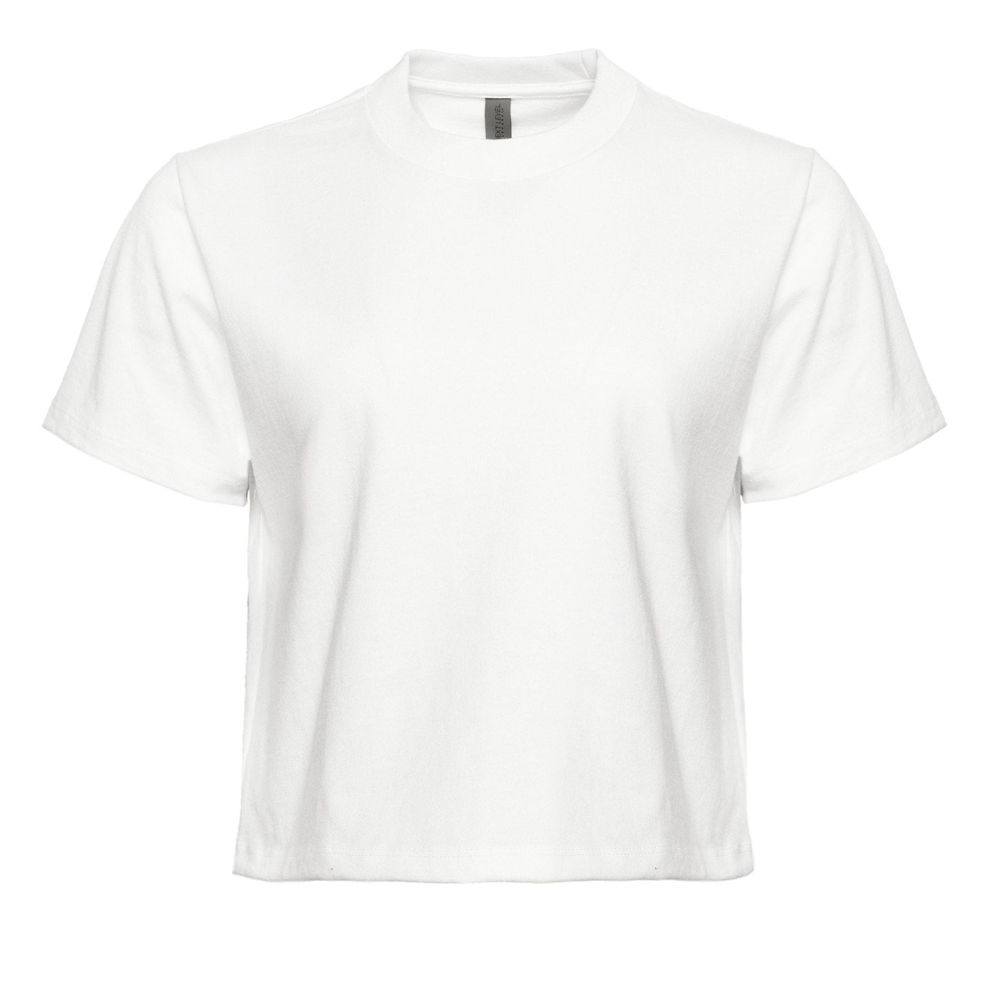 Women's Heavyweight High Waist Boxy T-Shirt - White - The American Threads