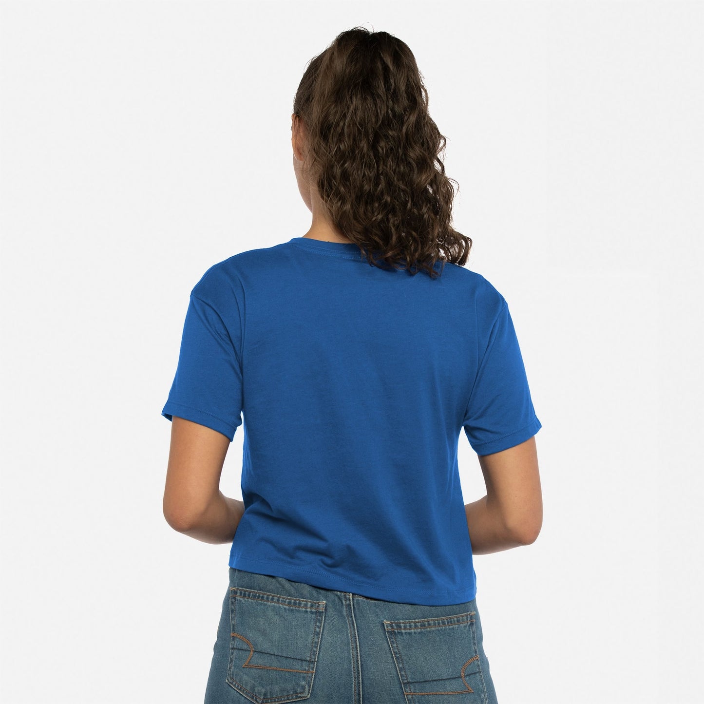 Women's Ideal Crop Tee - Royal - The American Threads