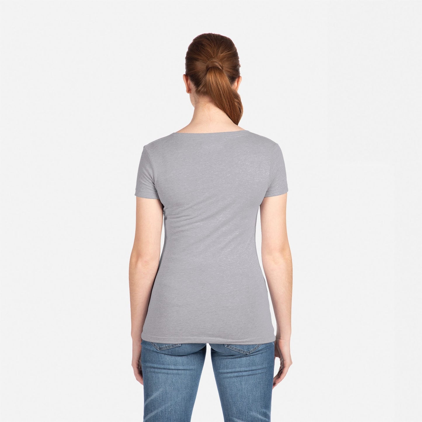 Women's Ideal V-Neck T-Shirt - Heather Gray - The American Threads