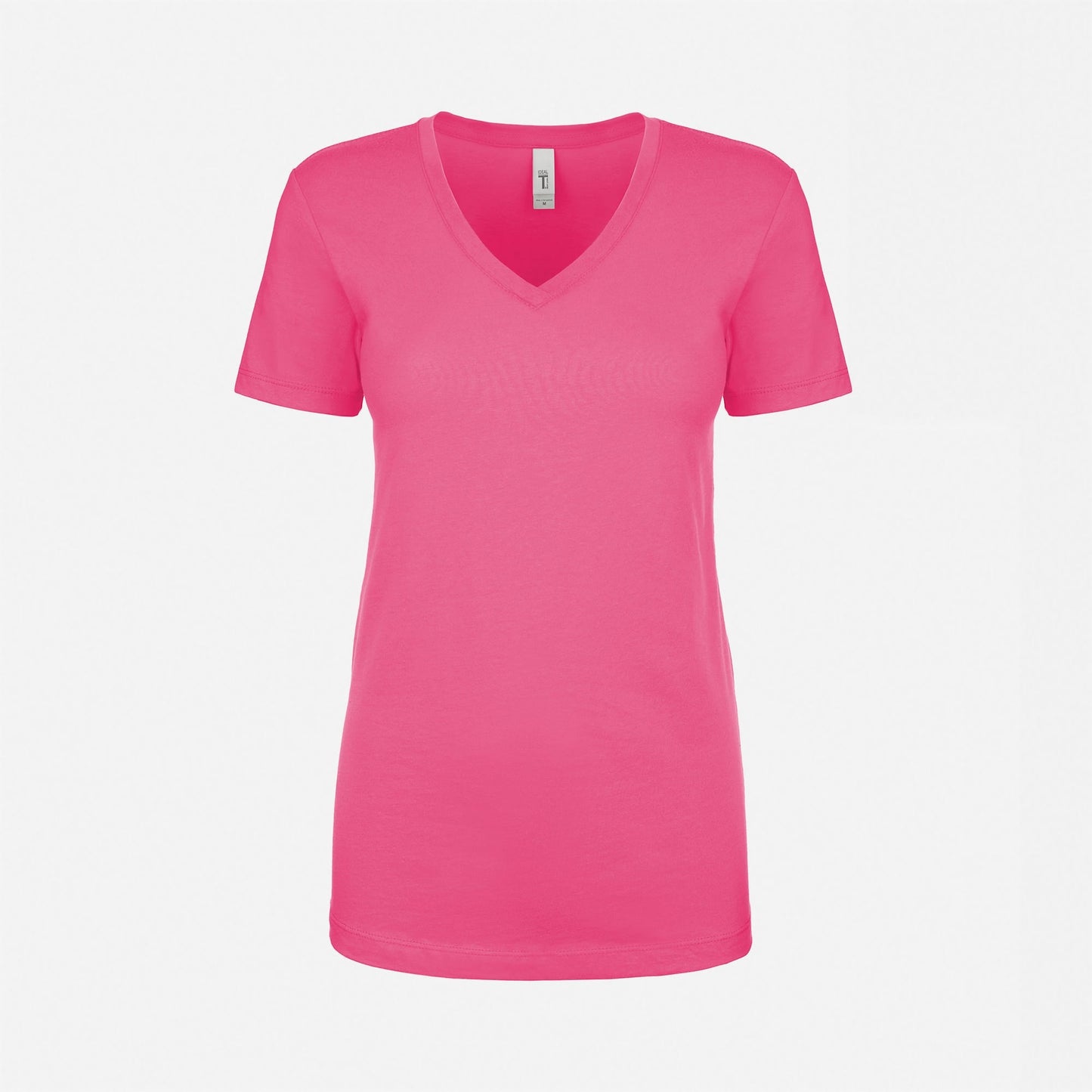 Women's Ideal V-Neck T-Shirt - Hot Pink - The American Threads