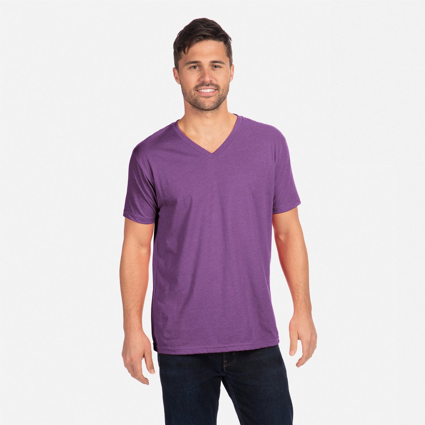 CVC V-Neck T-Shirt - Purple Rush - The American Threads