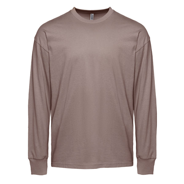 Heavyweight Cotton Long Sleeve T-Shirt - Shiitake - The American Threads