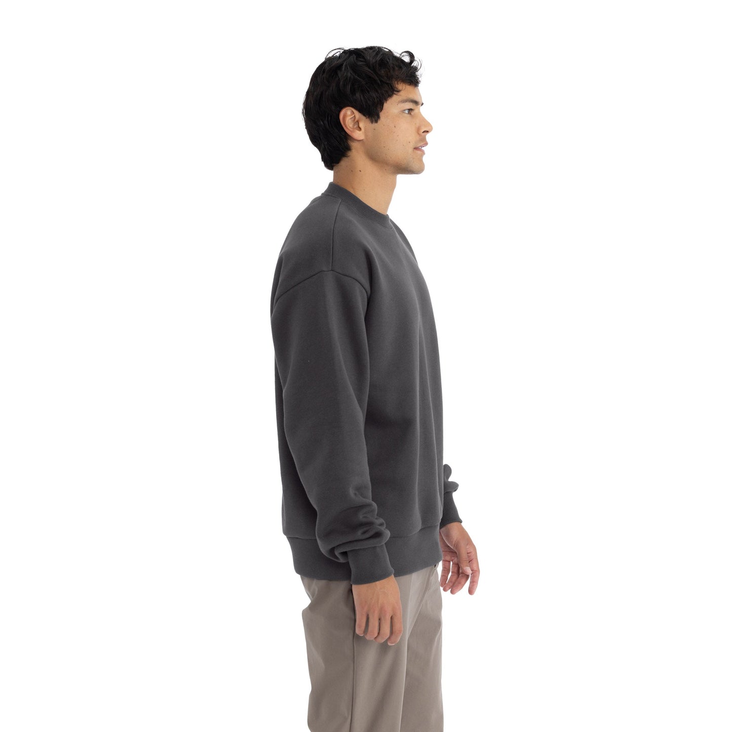 Heavyweight Sweatshirt - Graphite Black - The American Threads