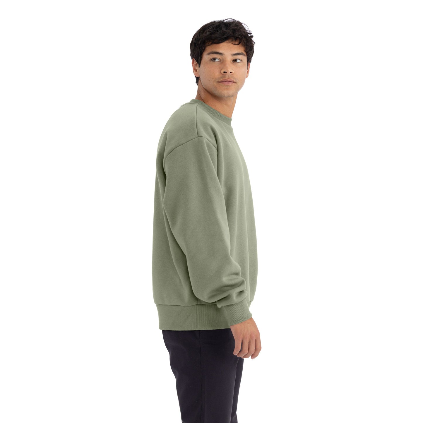 Heavyweight Sweatshirt - Light Olive - The American Threads