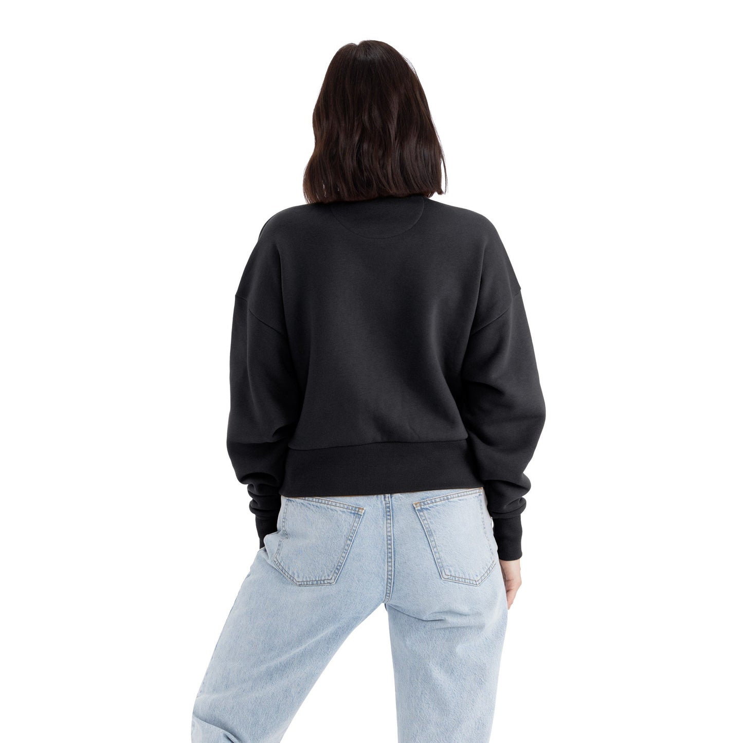 Women's Heavyweight Sweatshirt - Black - The American Threads