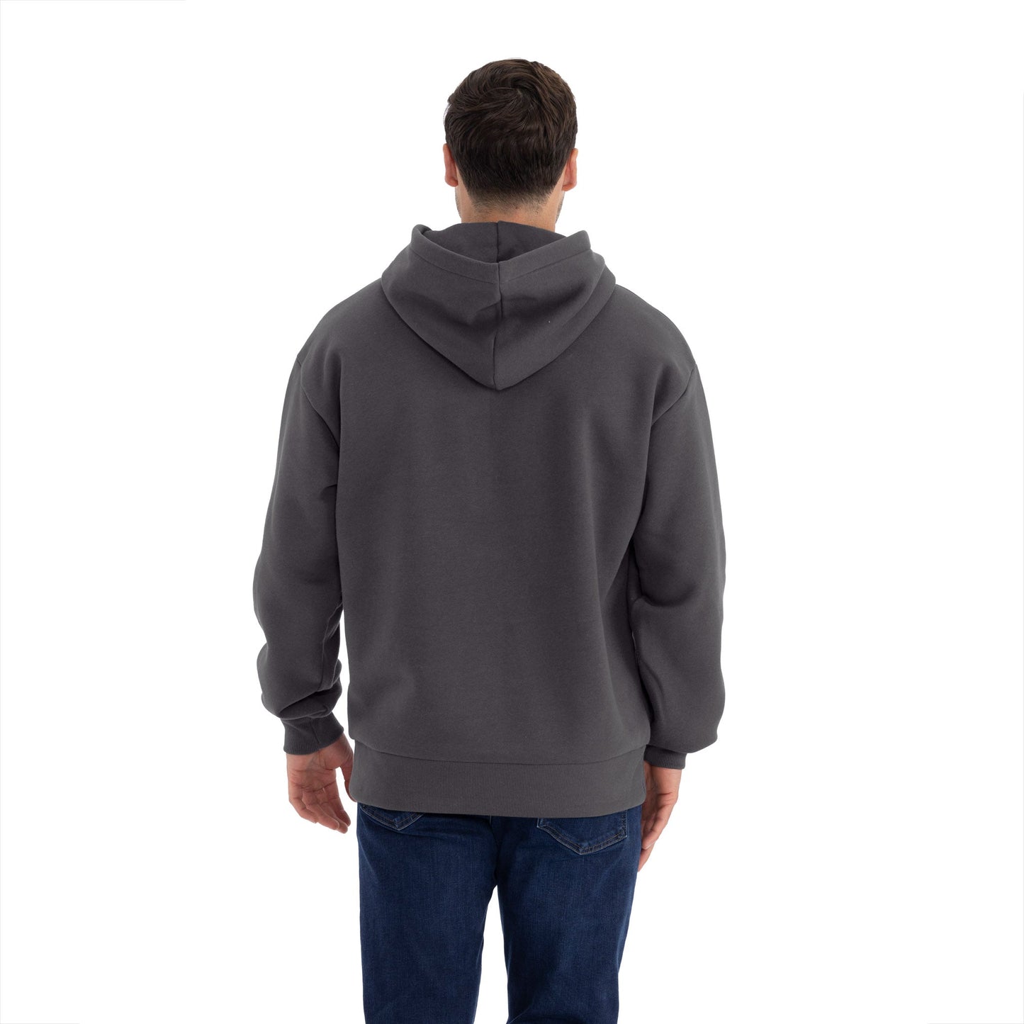 Heavyweight Pullover Hoodie - Graphite Black - The American Threads