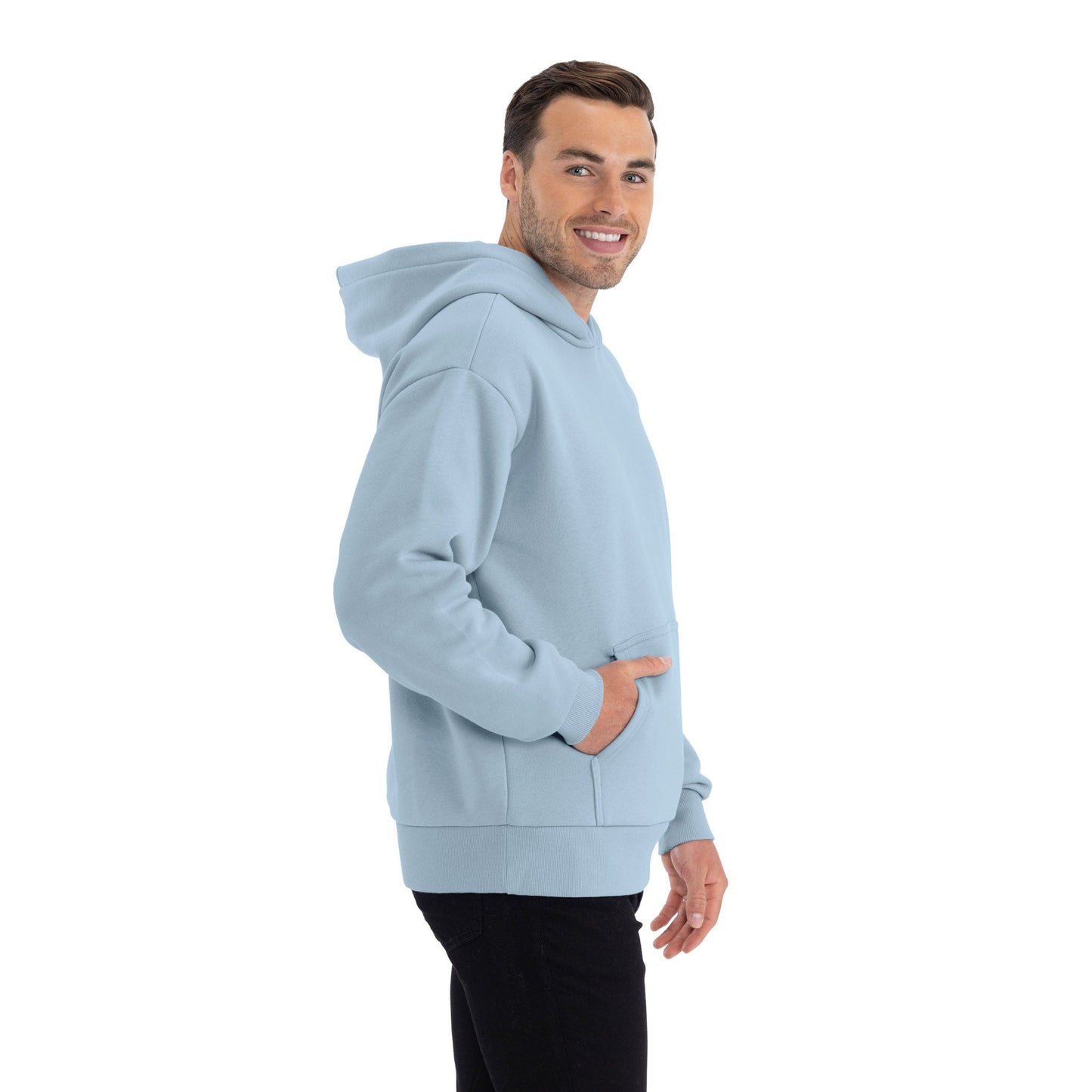 Heavyweight Pullover Hoodie - Stonewash Denim - The American Threads