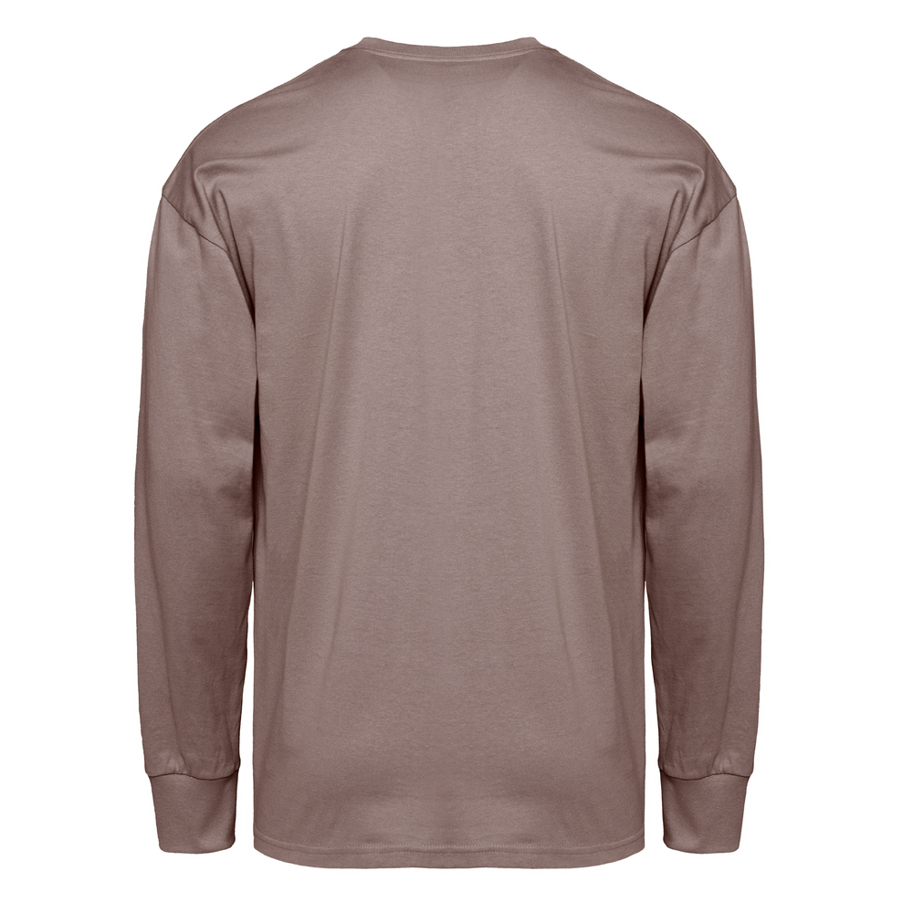 Heavyweight Cotton Long Sleeve T-Shirt - Shiitake - The American Threads