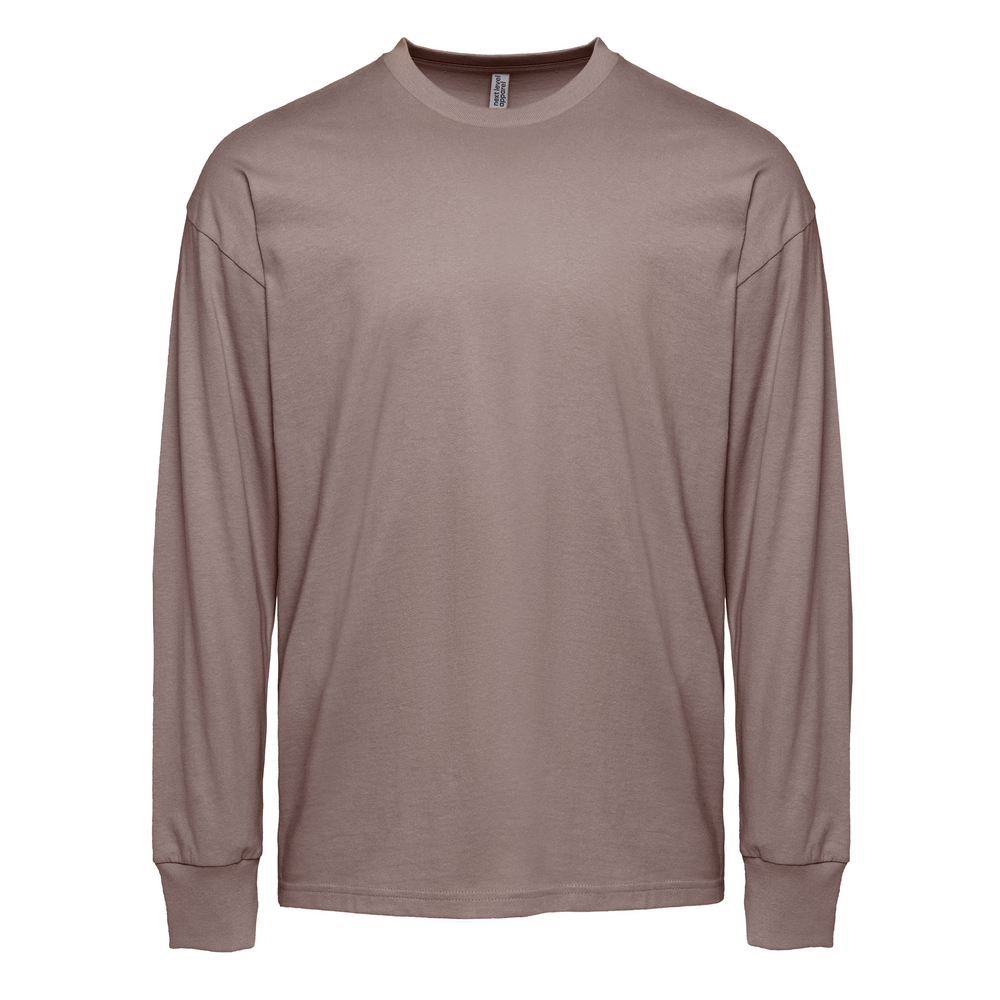 Heavyweight Cotton Long Sleeve T-Shirt - Shiitake - The American Threads