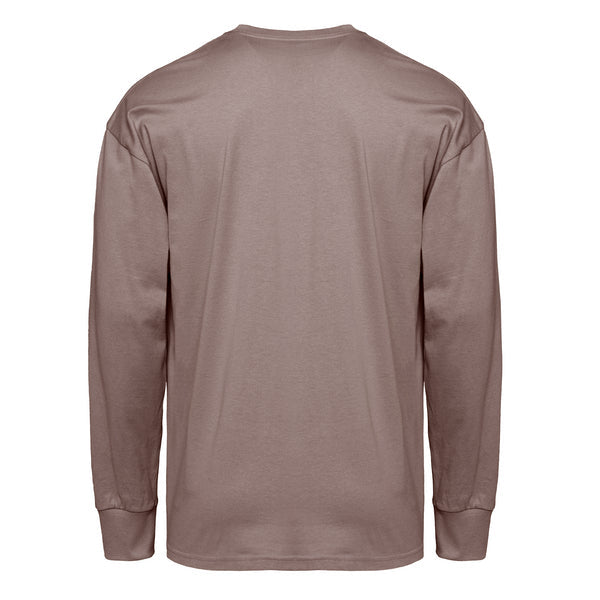 Heavyweight Cotton Long Sleeve T-Shirt - Shiitake - The American Threads