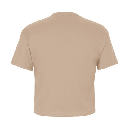 Women's Ideal Crop Tee - Tan - The American Threads