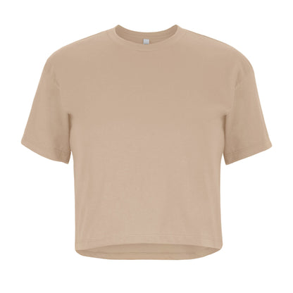 Women's Ideal Crop Tee - Tan - The American Threads