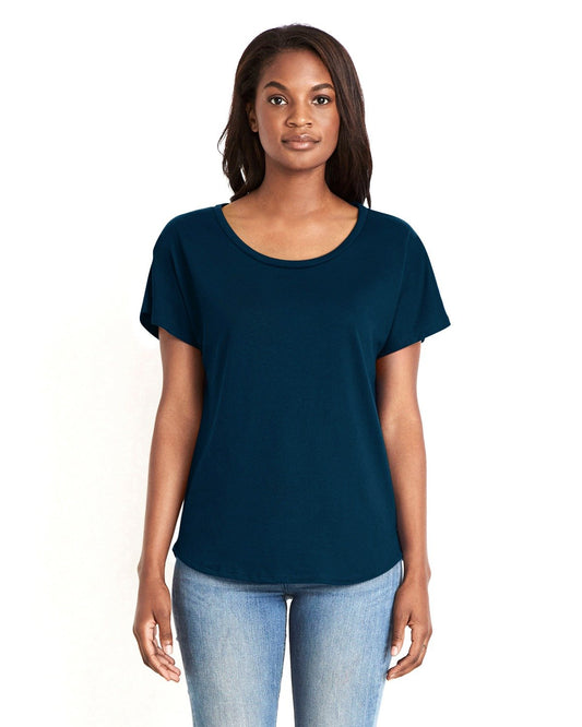 Women's Ideal Dolman T-Shirt - Midnight Navy - The American Threads