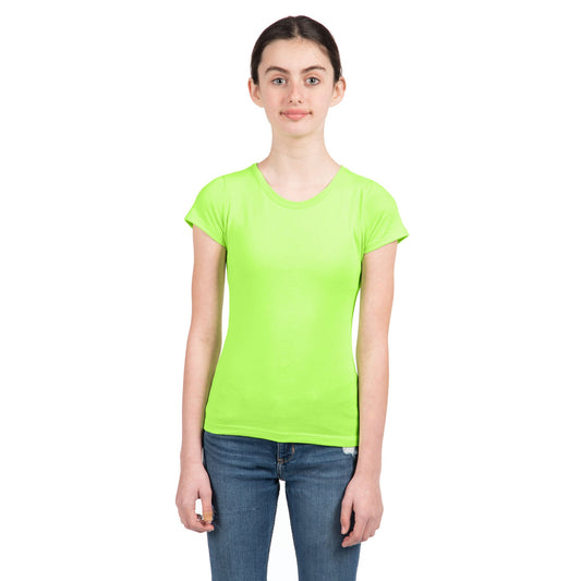 Youth CVC Princess T-Shirt - Neon Green - The American Threads