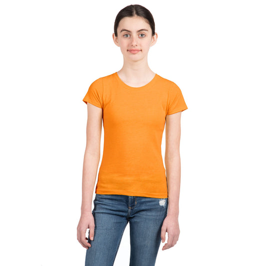 Youth CVC Princess T-Shirt - Orange - The American Threads