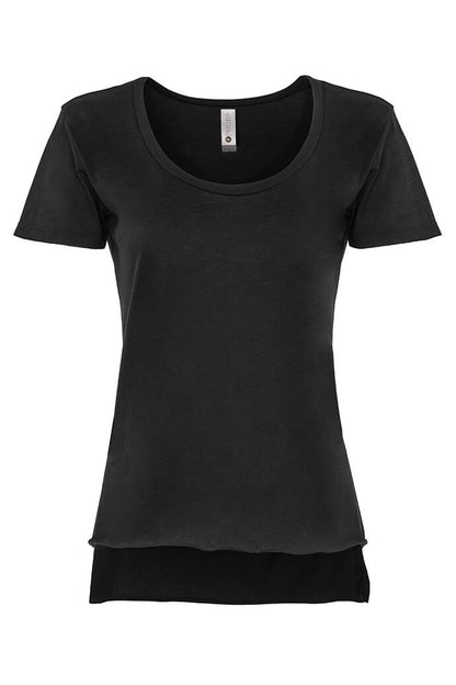 Women's Festival Scoop Neck T-Shirt - Black - The American Threads