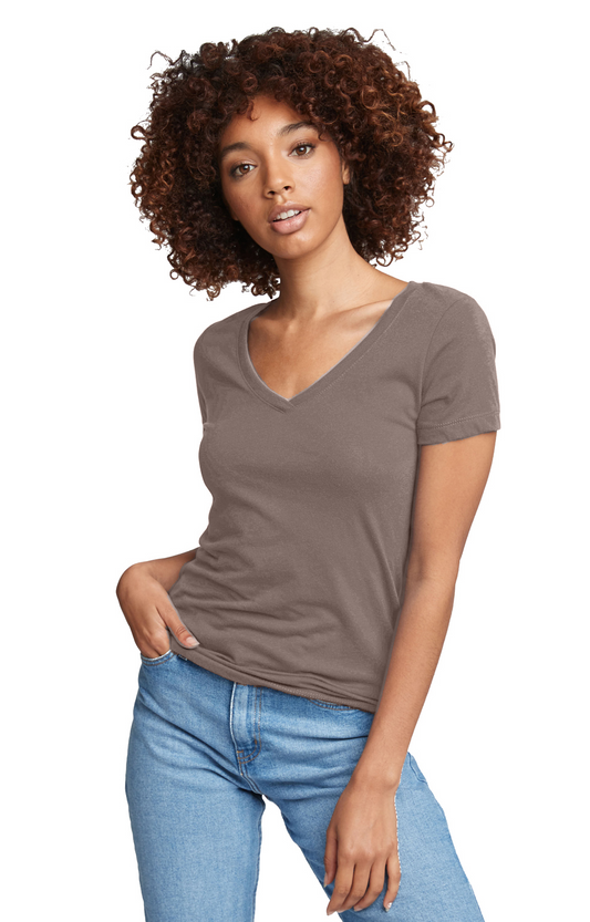 Women's Ideal V-Neck T-Shirt - Warm Gray - The American Threads