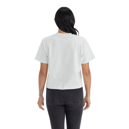 Women's Heavyweight High Waist Boxy T-Shirt - Bone - The American Threads