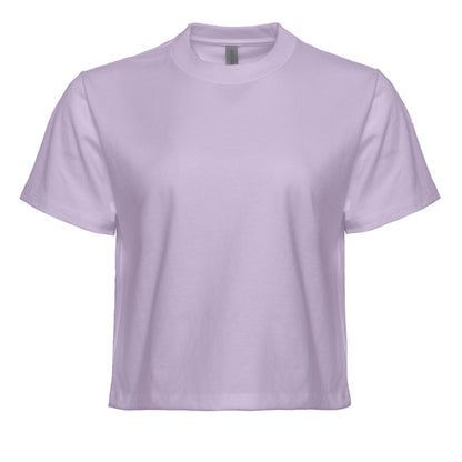 Women's Heavyweight High Waist Boxy T-Shirt - Lavender - The American Threads