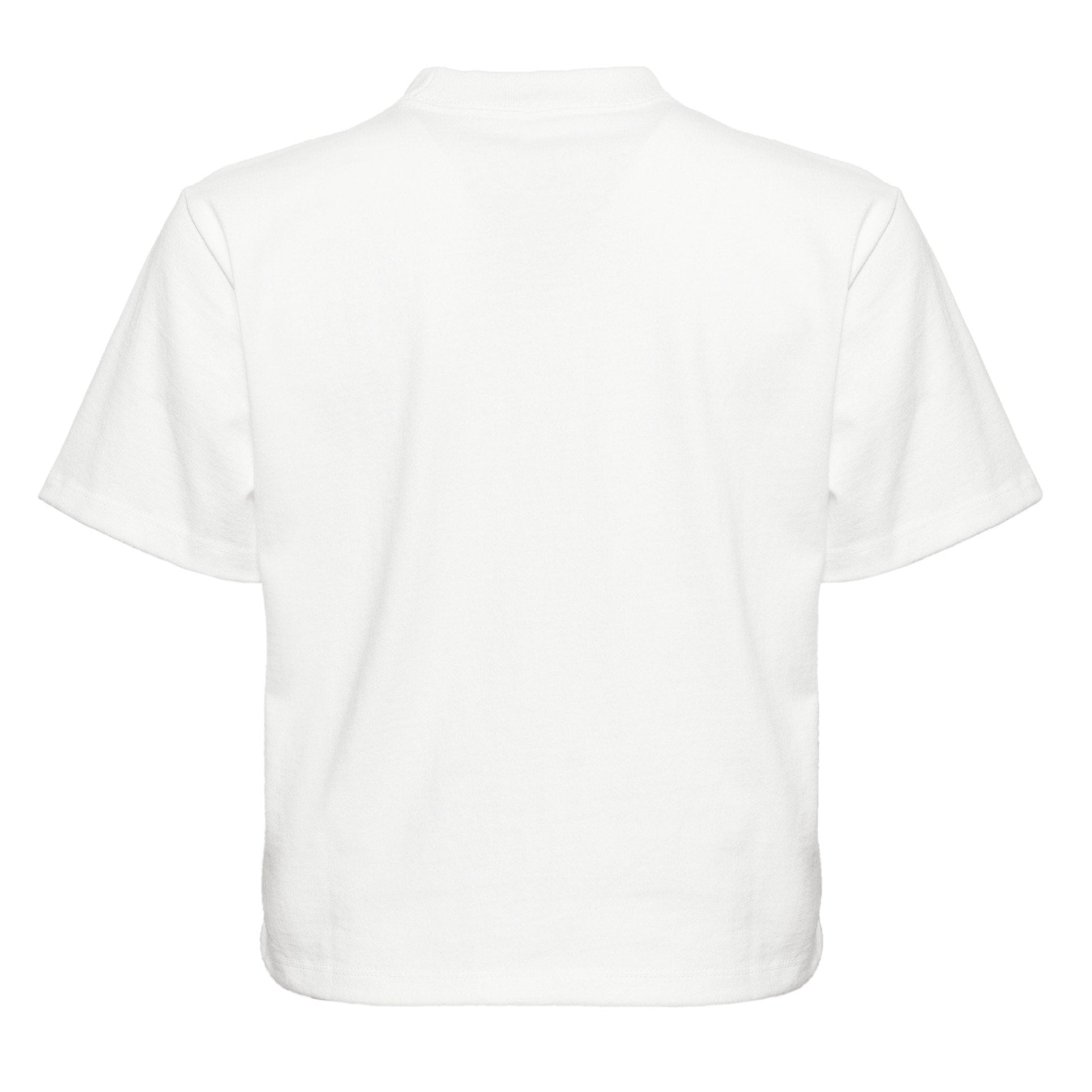 Women's Heavyweight High Waist Boxy T-Shirt - White - The American Threads