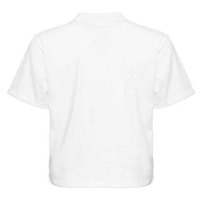 Women's Heavyweight High Waist Boxy T-Shirt - White - The American Threads