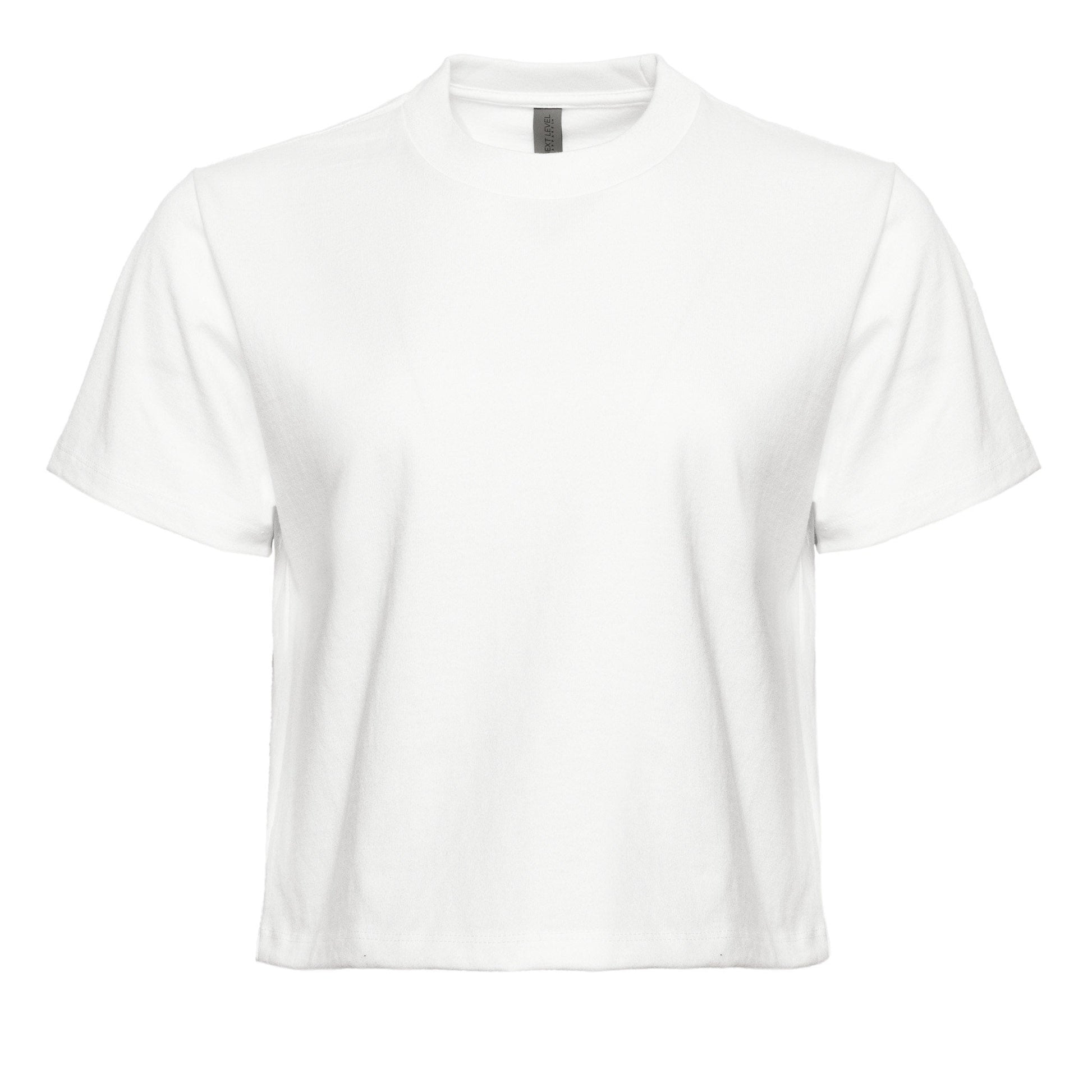 Women's Heavyweight High Waist Boxy T-Shirt - White - The American Threads