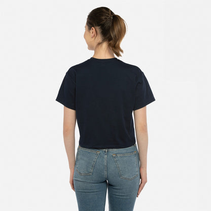 Women's Ideal Crop Tee - Midnight Navy - The American Threads