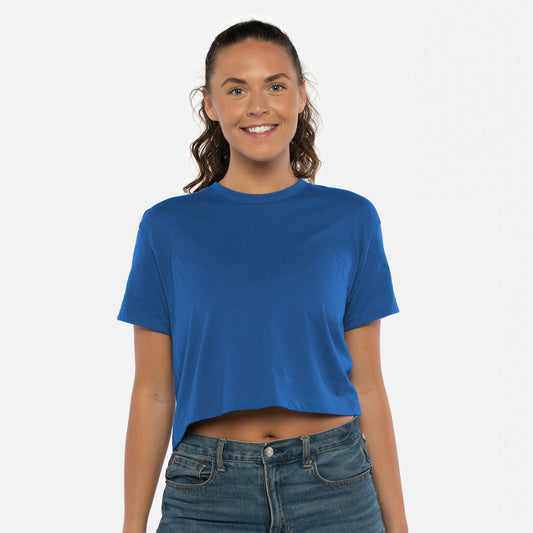 Women's Ideal Crop Tee - Royal - The American Threads