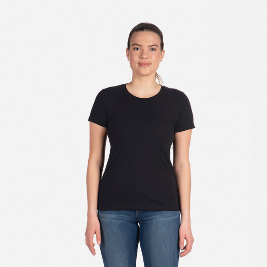 Women's Cotton T-Shirt - Black - The American Threads