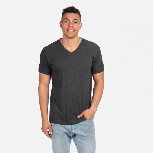 CVC V-Neck T-Shirt - Charcoal - The American Threads