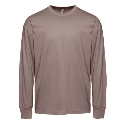 Heavyweight Cotton Long Sleeve T-Shirt - Shiitake - The American Threads