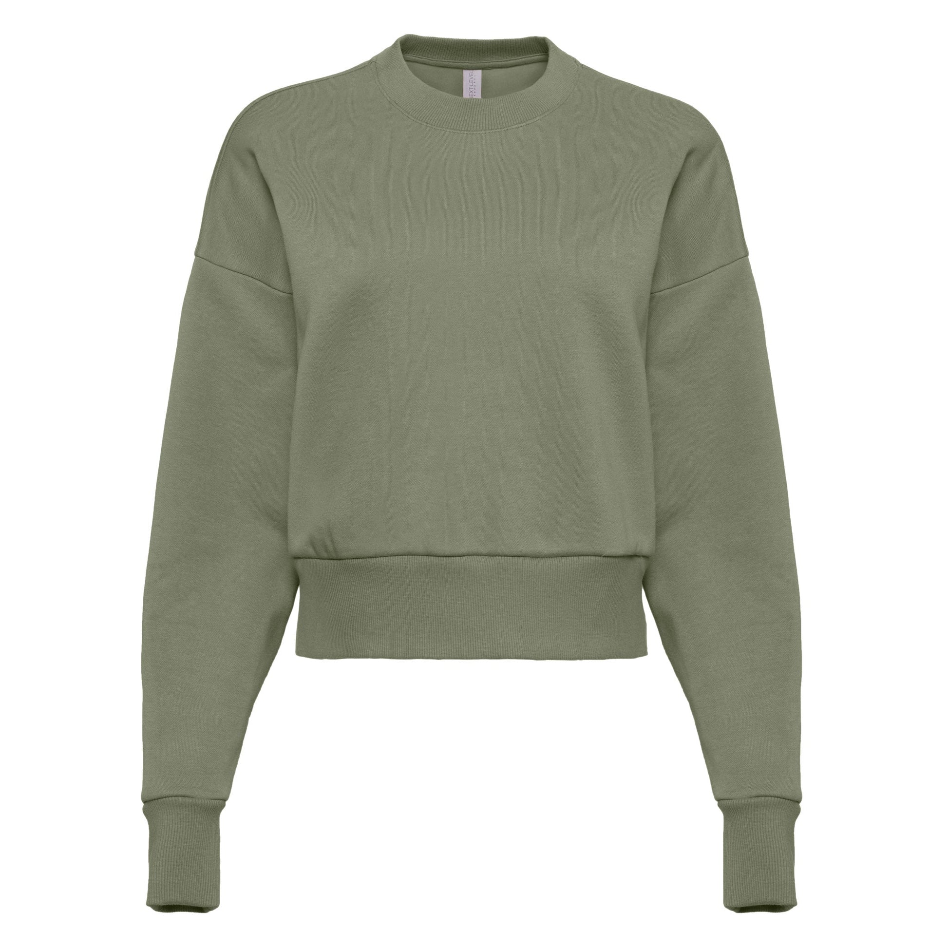 Women's Heavyweight Sweatshirt - Light Olive - The American Threads