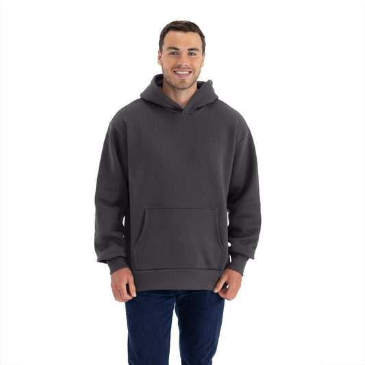Heavyweight Pullover Hoodie - Graphite Black - The American Threads