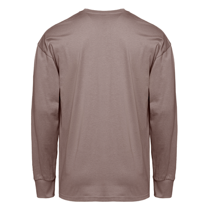 Heavyweight Cotton Long Sleeve T-Shirt - Shiitake - The American Threads
