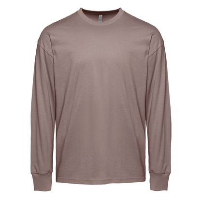 Heavyweight Cotton Long Sleeve T-Shirt - Shiitake - The American Threads
