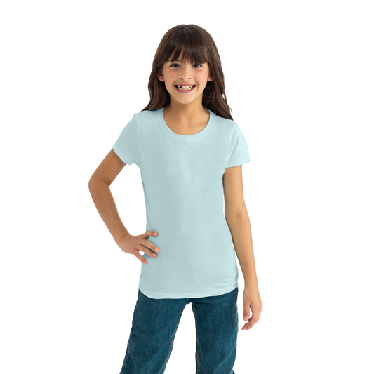 Youth CVC Princess T-Shirt - Ice Blue - The American Threads