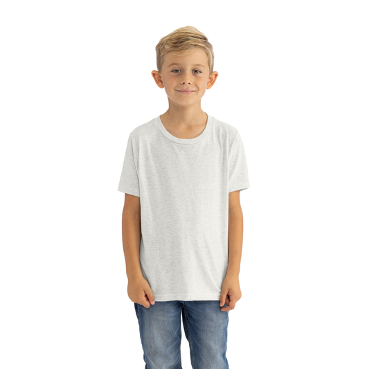 Youth Tri-Blend T-Shirt - Heather White - The American Threads