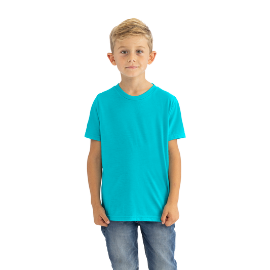 Youth Tri-Blend T-Shirt - Tahiti Blue - The American Threads
