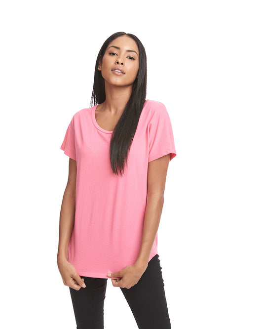 Women's Ideal Dolman T-Shirt - Hot Pink - The American Threads